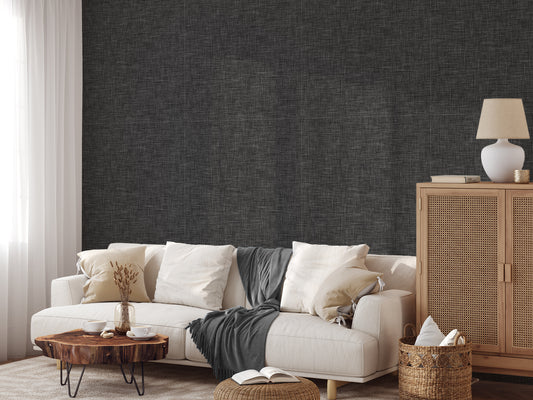 Ashlyn White Sofa With Blue Blanket and Coffee Table Made From a Tree