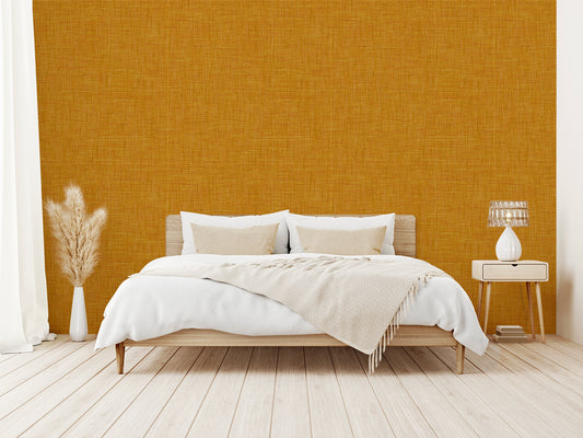 Buttercup Beige Bed With Beige Plants and Lampshade