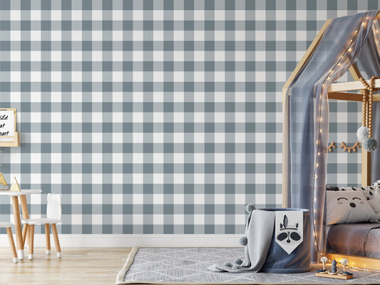 Faye Kid's Bedroom With Blue Navy Bed and Fairy Lights With White Small Table and Chairs