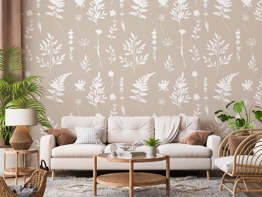 Dahlia Beige Sofa With Lots of Green Plants