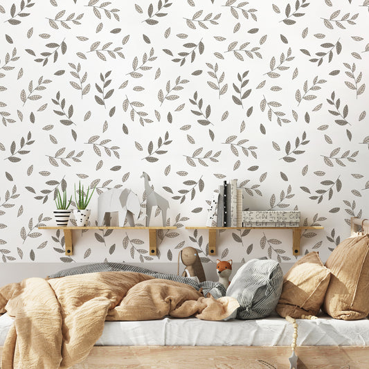 LLana Kids Beige Bed with Plants and Toys