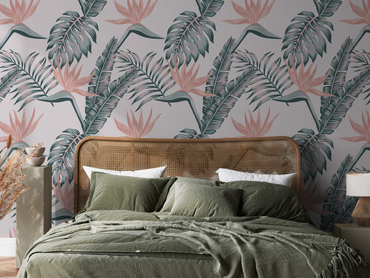 Moriko Green Bedroom and Bed