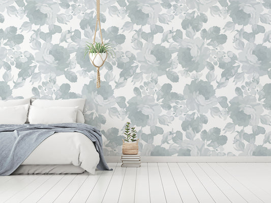 Selena White Sofa Green Hanging Plant