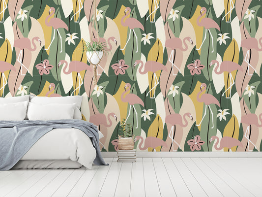 Valentina White Sofa Green Hanging Plant