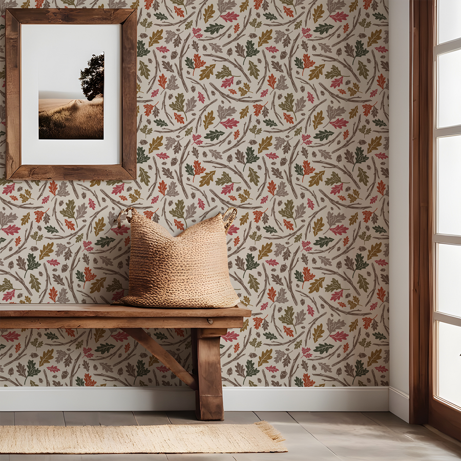 Darragh - Oak and Acorns Fall Wallpaper