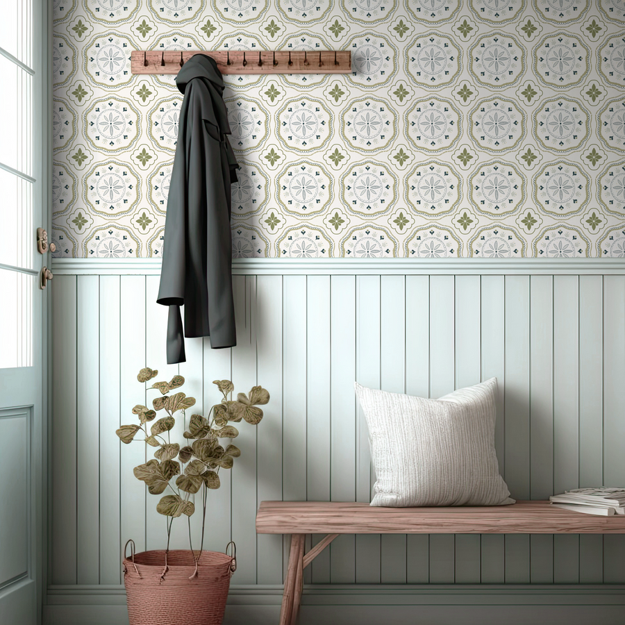 Sierra - Moroccan Tiles Inspired Wallpaper