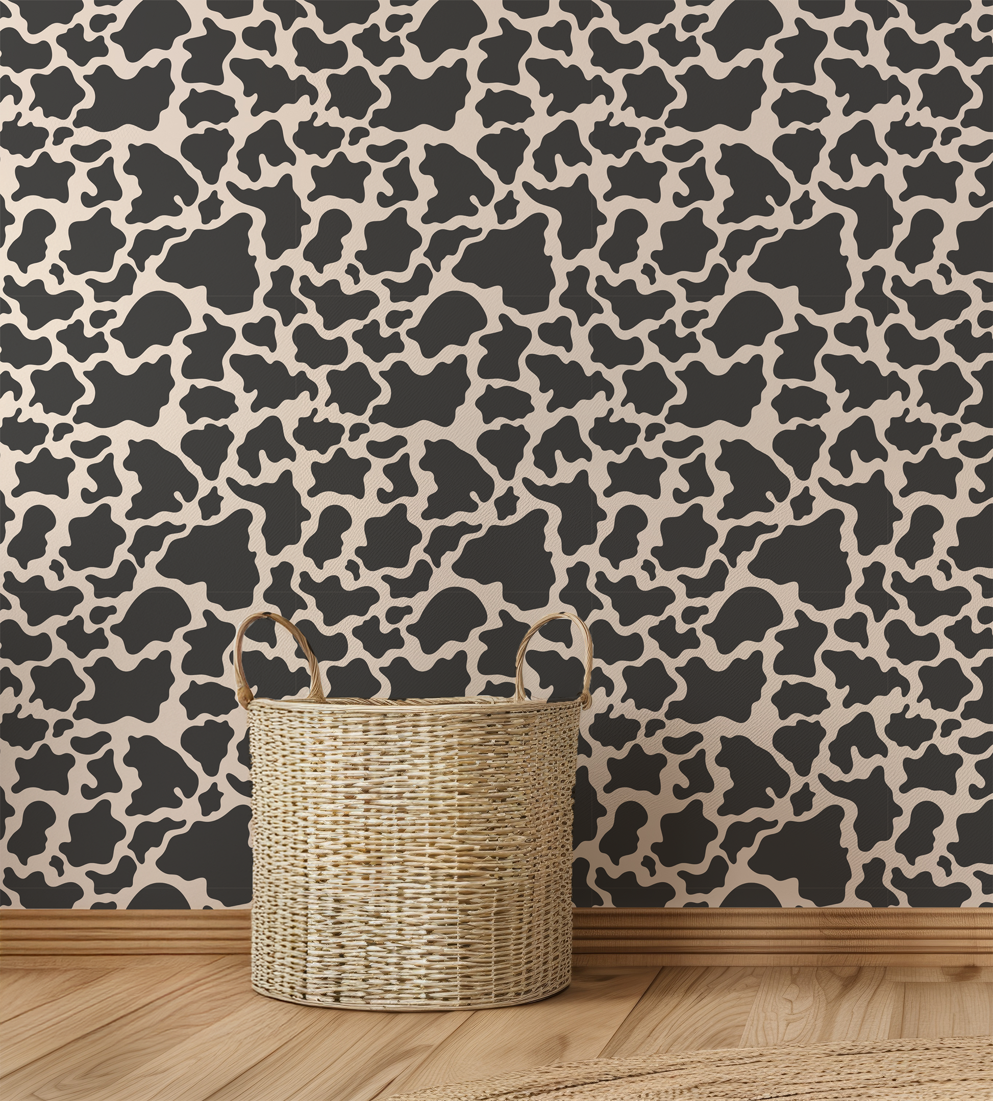 Daisy - Cow Print Wallpaper