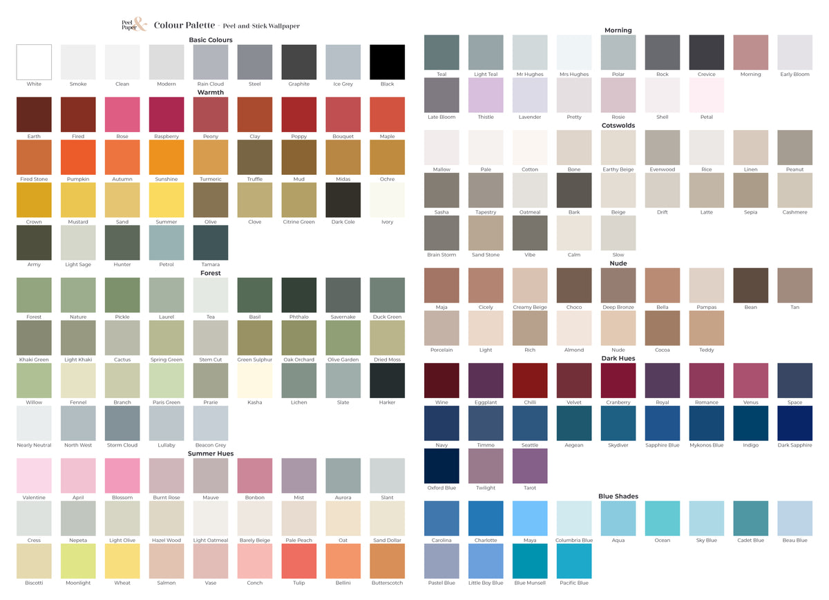Colour Chart Sample