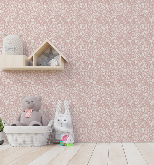 Delilah Wallpaper in a children's room