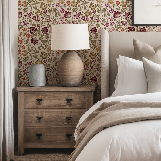 Isabel - Trailing Classic Florals Wallpaper