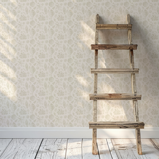Maurea - Coastal Seashell Etches Wallpaper