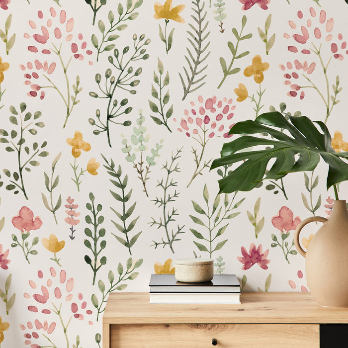 Rosanna - Watercolour Flower and Plants Wallpaper