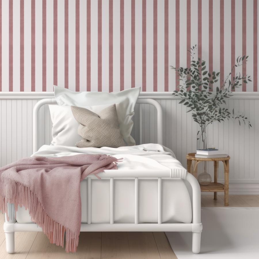 Ralph - Watercolour Stripe Wallpaper