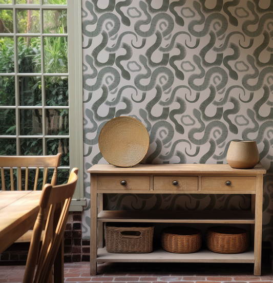 Monty - Snake Pattern Wallpaper