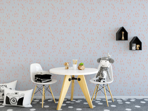 Brighton White Wooden Table with Black and White Plush